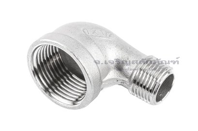 ข้อต่องอ 90&deg;สแตนเลส ผม. (เกลียวนอก x เกลียวใน) 1/2"x1" ข้อต่อลด-ข้อต่อเพิ่ม