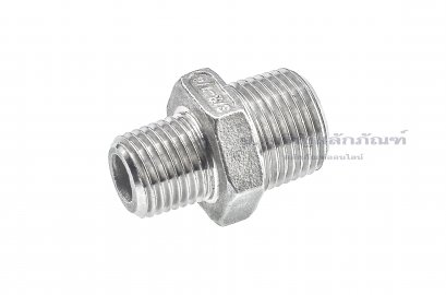 ข้อต่อตรงลด ข้อต่อเพิ่ม สแตนเลส (เกลียวนอก x เกลียวนอก) ขนาด 3/8&quot; x 1/4&quot;