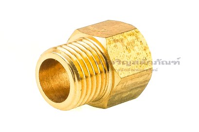 ข้อต่อตรงทองเหลือง (เกลียวนอก x เกลียวใน) 1/4"-19 BSPF x 7/16"-20 UNF ข้อต่อลด-ข้อต่อเพิ่ม