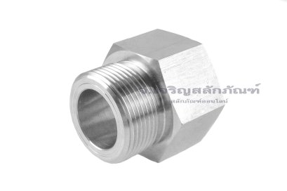 ข้อต่อตรงสแตนเลส (เกลียวนอก x เกลียวใน) 1.1/4"-11 BSPF x 1.1/4"-11.5 NPT ข้อต่อแปลง