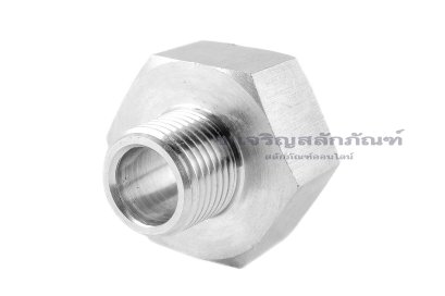 ข้อต่อตรงสแตนเลส (เกลียวนอก x เกลียวใน) 1/2&quot;-14 BSPT x 1&quot;-11.5 NPT ข้อต่อลด-ข้อต่อเพิ่ม