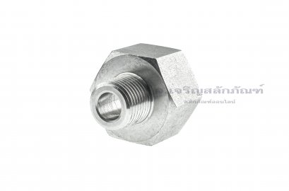 ข้อต่อตรงสแตนเลส (เกลียวนอก x เกลียวใน) 1/2&quot; x 1&quot; ข้อต่อลด-ข้อต่อเพิ่ม