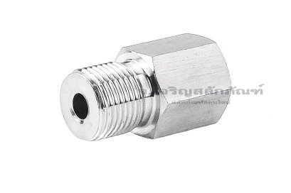 ข้อต่อตรงสแตนเลส (เกลียวนอก x เกลียวใน) M12x1.0 x 1/8&quot; ข้อต่อลด-ข้อต่อเพิ่ม