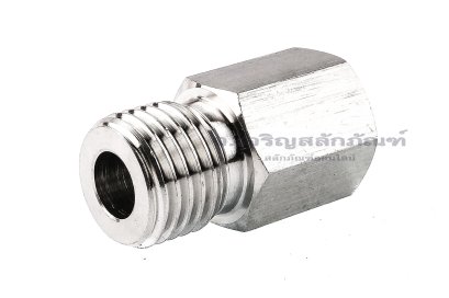ข้อต่อตรงสแตนเลส (เกลียวนอก x เกลียวใน) M14x1.5 x 1/8" ข้อต่อลด-ข้อต่อเพิ่ม