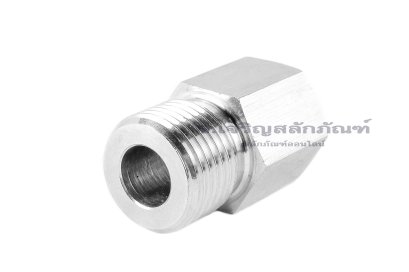 ข้อต่อตรงสแตนเลส (เกลียวนอก x เกลียวใน) M18x1.5 x 1/4" ข้อต่อลด-ข้อต่อเพิ่ม