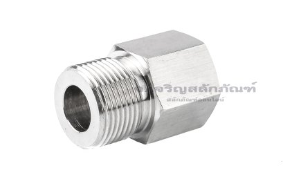 ข้อต่อตรงสแตนเลส (เกลียวนอก x เกลียวใน) M22x1.5 x 1/2&quot; ข้อต่อลด-ข้อต่อเพิ่ม