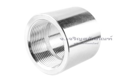 ข้อต่อตรงสแตนเลส (เกลียวใน x เกลียวใน) 1.1/2" x 1.1/2" NPT แบบยาว 50 mm รุ่นหนาพิเศษ 59 mm