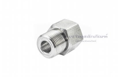 ข้อต่อตรงสแตนเลส (เกลียวนอก x เกลียวใน) M20x1.5 x 1/2 ข้อต่อลด-ข้อต่อเพิ่ม