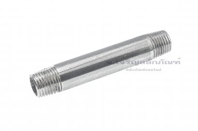ข้อต่อตรงเกลียวนอกสแตนเลส แบบยาวพิเศษ (เกลียวนอก x เกลียวนอก) ขนาด 1/4&quot;x1/4&quot; ยาว 3 นิ้ว (76.2 mm)