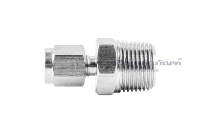 ข้อต่อตาไก่สแตนเลสเกรด 316 (เกลียวนอก x เสียบสาย) 3/8&quot;x3 mm