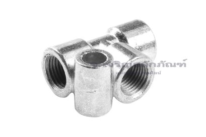 ข้อต่อรวม - หัวจ่ายจารบีน้ำมันหล่อลื่นแบบเกลียวใน 3 ทาง ขนาด M10x1.0 (4 mm)