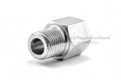 ข้อต่อตรงสแตนเลส (เกลียวนอก x เกลียวใน) 1/4&quot; x 1/4&quot;