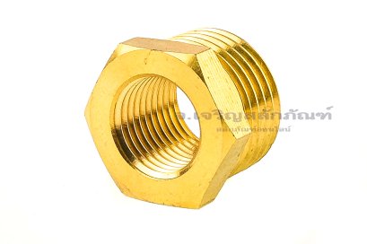 ข้อต่อลดเหลี่ยมทองเหลือง (เกลียวนอก x เกลียวใน) ขนาด 1/2" BSPF x 9/16"-18 UNF