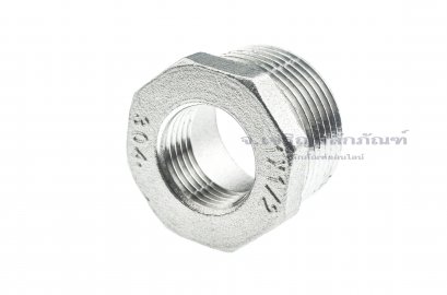 ข้อต่อลดเหลี่ยมสแตนเลส (เกลียวนอก x เกลียวใน) ขนาด 1&quot; x 1/2&quot;