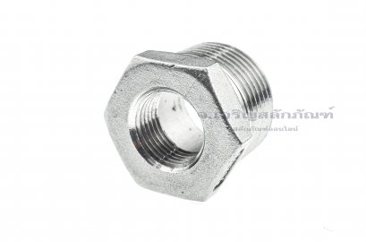ข้อต่อลดเหลี่ยมสแตนเลส (เกลียวนอก x เกลียวใน) ขนาด 3/4&quot; x 3/8&quot;
