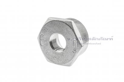 ข้อต่อลดเหลี่ยมสแตนเลส (เกลียวนอก x เกลียวใน) ขนาด 1.1/2&quot; x 1/2&quot;