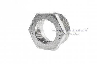ข้อต่อลดเหลี่ยมสแตนเลส (เกลียวนอก x เกลียวใน) ขนาด 2&quot; x 1.1/4&quot;