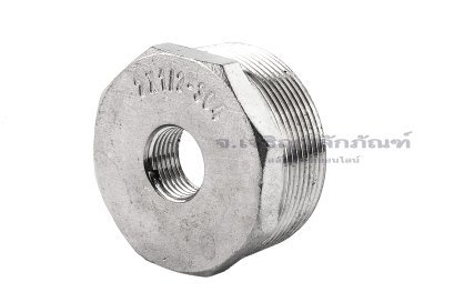 ข้อต่อลดเหลี่ยมสแตนเลส (เกลียวนอก x เกลียวใน) ขนาด 2&quot; x 1/2&quot;