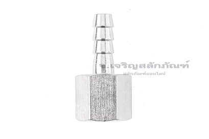 ข้อต่อหางไหลสแตนเลส เกลียวในเสียบสาย (เกลียวใน x หางไหล) ขนาด 3/8&quot;-18 NPT x 8 mm