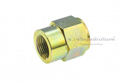 ข้อต่อตรงเหล็กหนาชุบ เกลียวแป๊ป x เกลียวมิล (เกลียวใน x เกลียวใน) 3/8&quot; x  M20x1.5