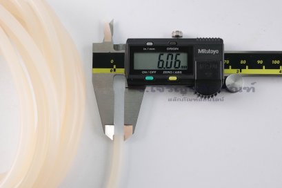 ซิลิโคนเส้นกลมตัน ขนาด 6 มิล