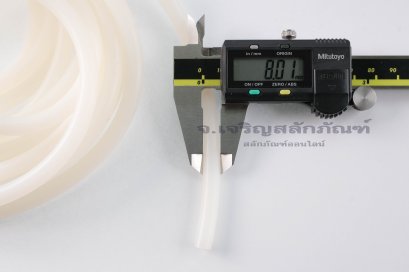 ซิลิโคนเส้นกลมตัน ขนาด 8 มิล