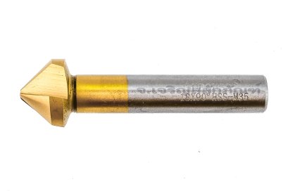 ดอกคว้านหัวเตเปอร์แบบ 3 ฟัน Countersink ขนาด 18 mm Gold แกน 10 mm