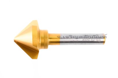 ดอกคว้านหัวเตเปอร์แบบ 3 ฟัน Countersink ขนาด 40 mm Gold แกน 12 mm