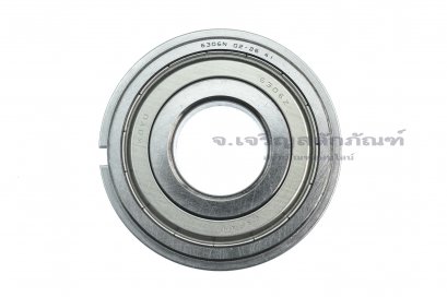 ตลับลูกปืน KOYO 6306 ZZNR (30-72-19) รุ่นมีแหวนล็อค