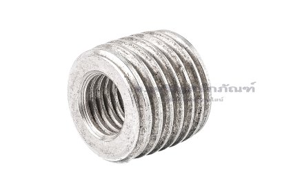 ตัวหนอนซ่อมเกลียวสแตนเลส เกลียวในขนาด M12x1.75 เกลียวนอกขนาด M22x2.5 ความยาว 18 mm