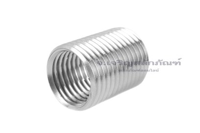 ตัวหนอนซ่อมเกลียวสแตนเลส เกลียวในขนาด M14x1.5 เกลียวนอกขนาด M16x1.5 ความยาว 20 mm