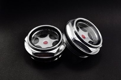 ข้อต่อดูน้ำมัน-ตาแมวดูน้ำมัน (Oil Level Sight Fitting) 1.1/2&quot; เกลียว 11 (เกลียวแป๊ป)
