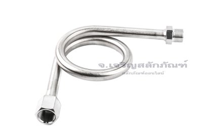 ท่อชะลอความดัน สแตนเลส 304 (Stainless Steel Buffer Tube) ทรงตัว L ความโตท่อ 14x2 mm 600 KG (เกลียวใน x เกลียวนอก) M20x1.5 x M20x1.5