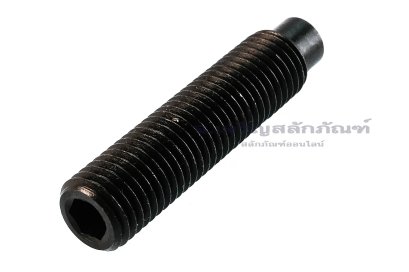 น็อตตัวหนอนดำแข็ง M16x70 ปลายทรงกระบอกขนาด 12x8 mm เกรด 12.9
