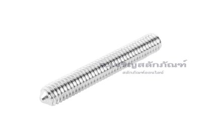 น็อตตัวหนอนสแตนเลส ทรงปลายแหลม M6x40