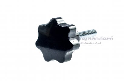 น็อตมือหมุนดอกไม้ (Star Grip Knob Bolt) ขนาด M6x25 ความโตหัว 24 mm