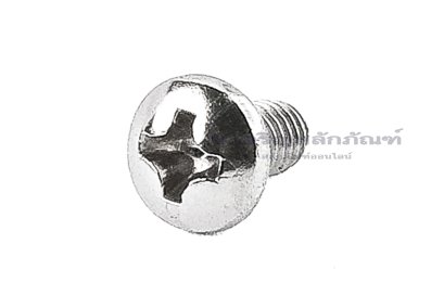 น็อตหัวกลมแฉกสแตนเลส M3.5x6 เกลียวตลอด