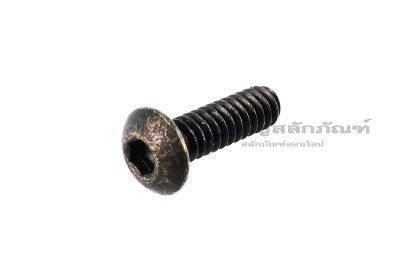น็อตหัวจมกลมดำ #10-24 x 5/8" (เบอร์ 10 เกลียว 24 ยาว 5/8") วัดความโตเป็นมิลได้ 4.8x15.9 mm