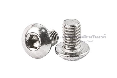 น็อตหัวจมกลมสแตนเลส #10-32 (เบอร์ 10 เกลียว 32 UNF) ยาว 5/16&quot;