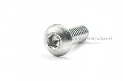 น็อตหัวจมกลมสแตนเลส 1/4"x3/4"