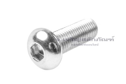 น็อตหัวจมกลมสแตนเลส M10x1.25x30 เกลียวตลอด