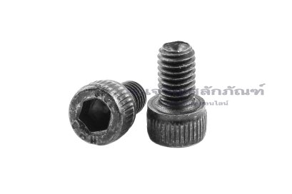 น็อตหัวจมดำแข็ง #10-32 x 5/16" (เบอร์ 10 เกลียว 32 ยาว 5/16") วัดความโตเป็นมิลได้ 4.8x7.9 mm เกลียวตลอด