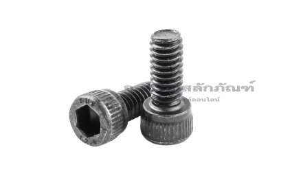 น็อตหัวจมดำแข็ง #8-32 x 3/8" (เบอร์ 8 เกลียว 32 ยาว 3/8") วัดความโตเป็นมิลได้ 4.17x9.5 mm เกลียวตลอด