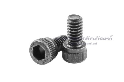 น็อตหัวจมดำแข็ง #8-32 x 5/16" (เบอร์ 8 เกลียว 32 ยาว 5/16") วัดความโตเป็นมิลได้ 4.17x7.9 mm เกลียวตลอด