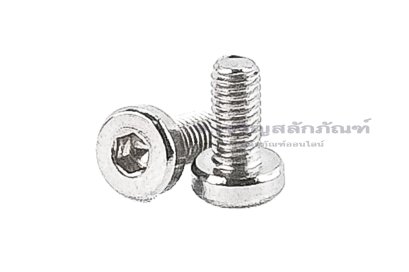 น็อตหัวจมหัวเตี้ยพิเศษ สแตนเลส M3x6 เกลียวตลอด
