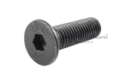 น็อตหัวจมเตเปอร์ดำ 1/2" เกลียว 13 (UNC) ยาว 1.3/4" เกรด 10.9 เกลียวตลอด