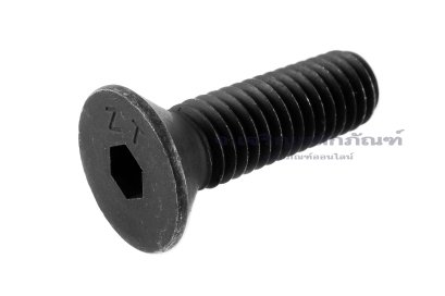 น็อตหัวจมเตเปอร์ดำ 7/16&quot; (BSW/NC) ยาว 1.1/2&quot; เกรด 10.9 เกลียวตลอด