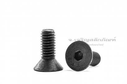 น็อตหัวจมเตเปอร์ดำ 3/8" (BSW/NC) ยาว 1"