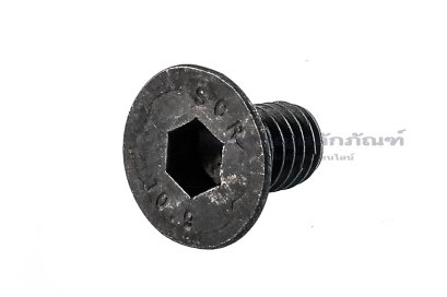 น็อตหัวจมเตเปอร์ดำ M6x10 เกรด 10.9 เกลียวตลอด เกลียวซ้าย