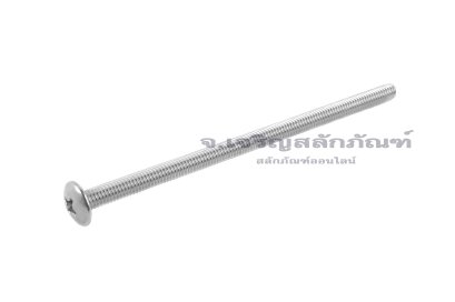 น็อตหัวร่มแฉกสแตนเลส (JT) M4x80 เกลียวตลอด